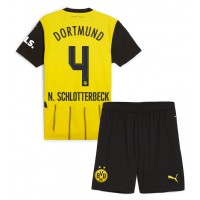 Borussia Dortmund Nico Schlotterbeck #4 Hemmatröja Barn 2024-25 Kortärmad (+ Korta byxor)